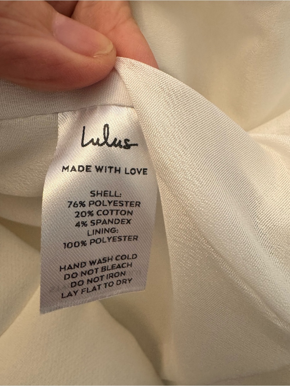 Lulu's Cream Ruffle-Shoulder Mini Shift Dress - Picture 5 of 6